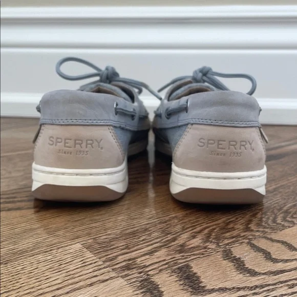 Sperry Bluefish 2 Eye Boat Show. Gray with Sparkly Accents. - Picture 4 of 7